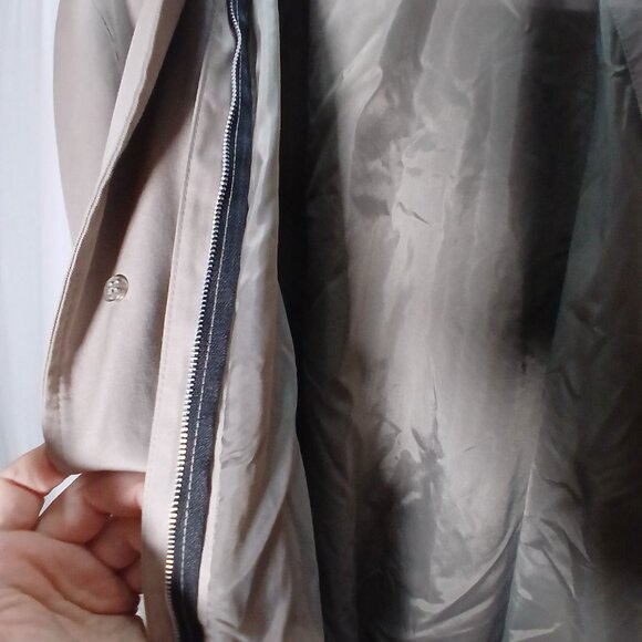 London Fog Men's Trench Coat Size XL Tan Full-Length Button Front Classic Style - Picture 13 of 14